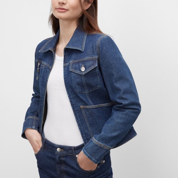 Club Monaco Jackets & Blazers - Club Monaco The Casual-Cool Trucker Jacket Denim Jean Medium Wash Size S